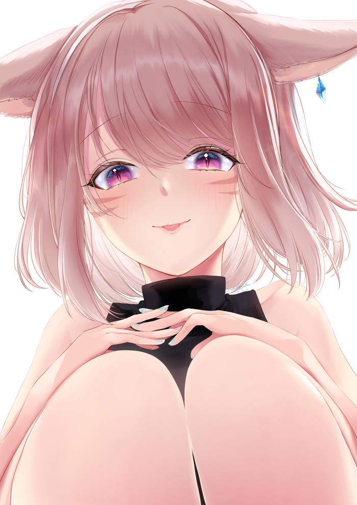   ... Anime Art, , Original Character, Final Fantasy XIV, , Animal Ears, Miqote