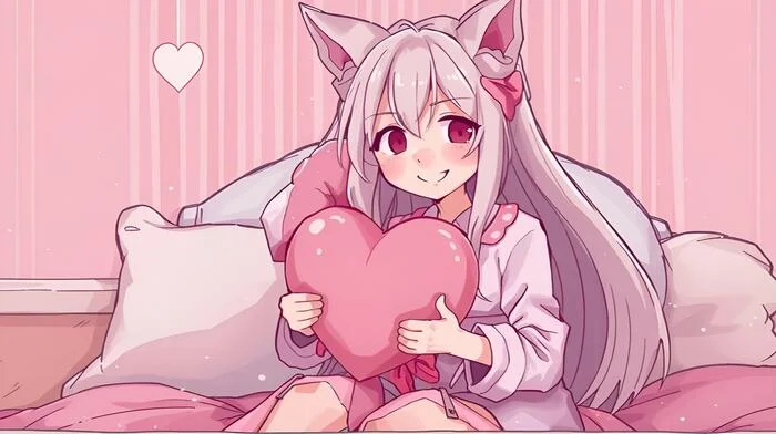 Wolfmks Neiro Art #3 - Art, Neko, Heart