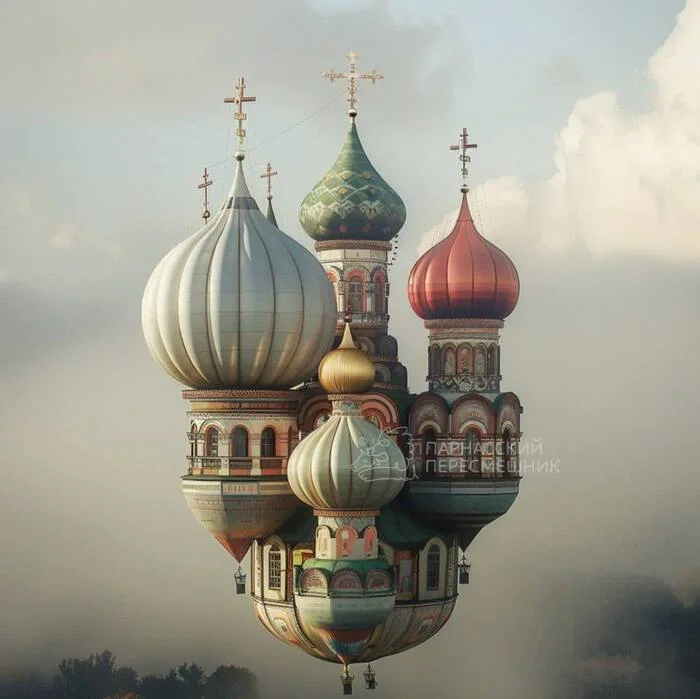 I tried to imagine what it would be like to make a balloon in the shape of one of the main churches of Russia – St. Basil’s Cathedral - Crossposting, Pikabu publish bot