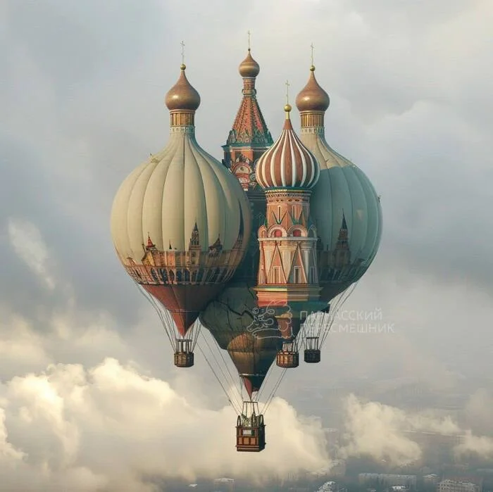 I tried to imagine what it would be like to make a balloon in the shape of one of the main churches of Russia – St. Basil’s Cathedral - Crossposting, Pikabu publish bot