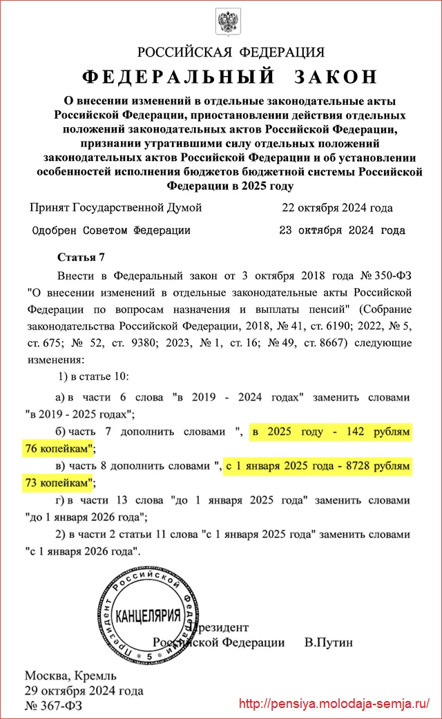 Pension indexation parameters approved from January 1, 2025 - My, Pension, Right, Law, Lawyers, Economy