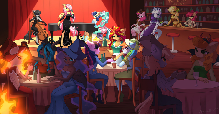   My Little Pony, Ponyart, Princess Luna, Twilight Sparkle, Airiniblock, Daybreaker, Fluttershy, Octavia Melody, Lyra Heartstrings, Sunset Shimmer, Queen Chrysalis, Applebloom, Bon Bon, Rainbow Dash, Derpy Hooves, Applejack, Pinkie Pie, Carrot Top
