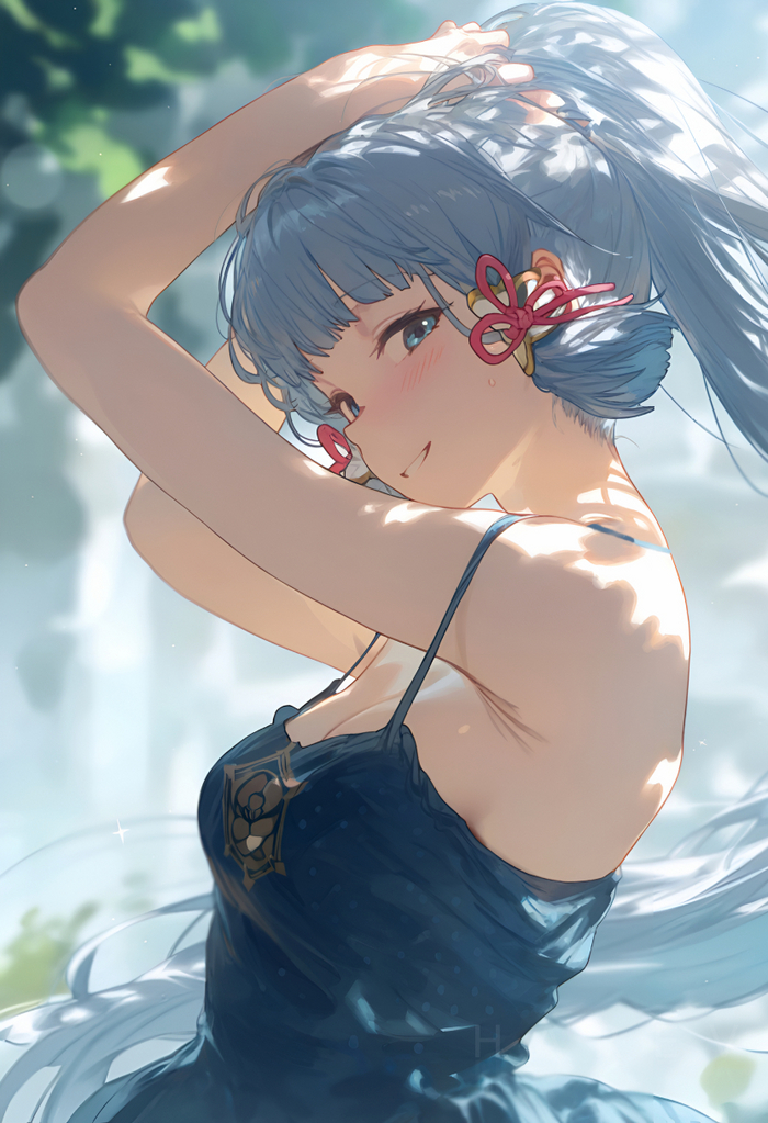 Ayaka Genshin Impact, Kamisato Ayaka (Genshin Impact), , , , Anime Art, ,  , Hare_zzv