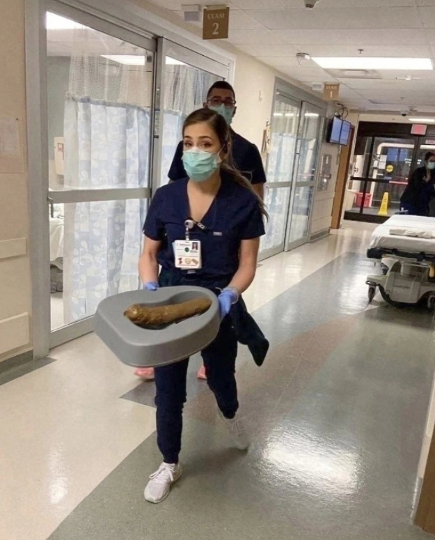 Clearly no one expected such a turn of events. - Humor, Trash, Hospital, The photo