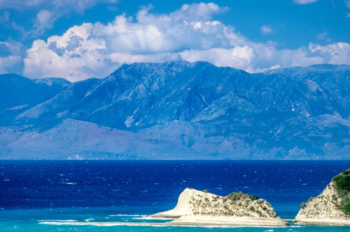 Cape Drastis. Kerkyra - My, Greece, Kerkyra, Headland, Sea, The rocks