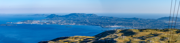 Вся южная часть Керкиры.