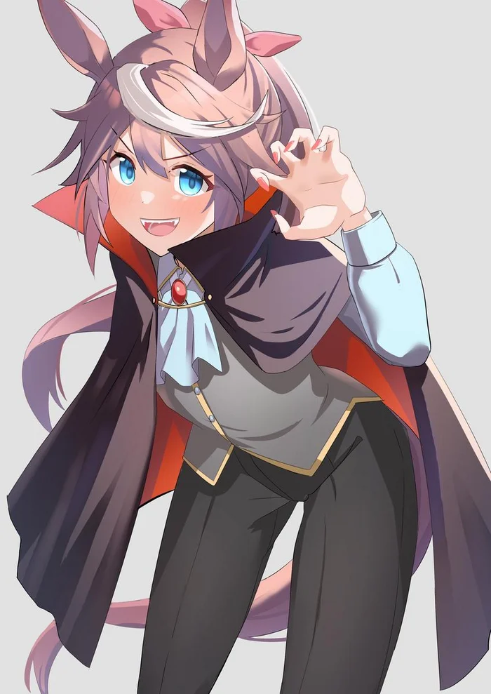 Vampire Tokai Teio - Аниме, Anime Art, Uma Musume Pretty Derby, Косплей, Animal Ears, Хвост