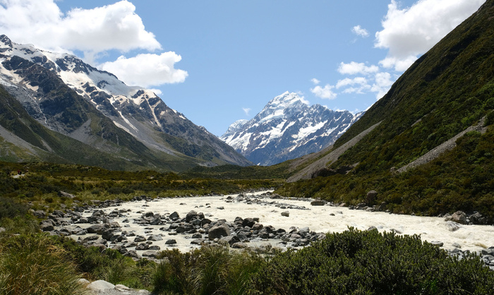 New Zealand. Upside Down on a Long White Cloud. Part 7 - New Zealand, Maori, The mountains, Glacier, Track, Longpost