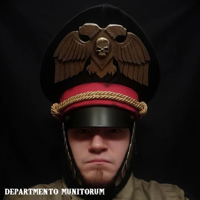 Фуражка комиссара Корпуса Смерти Крига - Моё, Warhammer 40k, Warhammer, Death Korps of Krieg, Косплей, Warhammer cosplay, Длиннопост