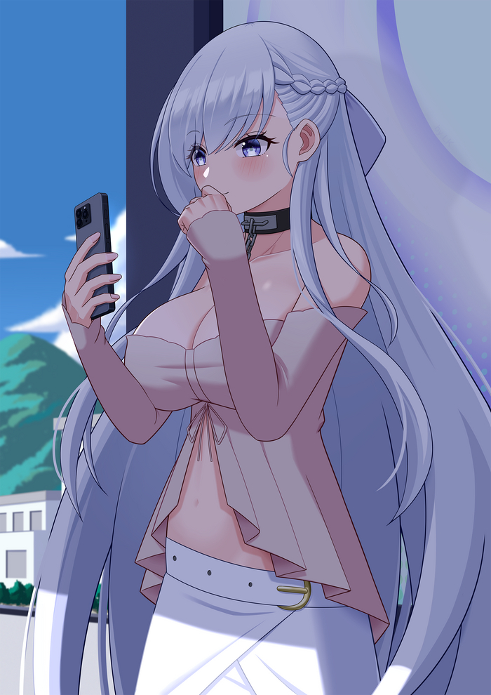  Belfast, Pixiv, , Anime Art, Azur Lane