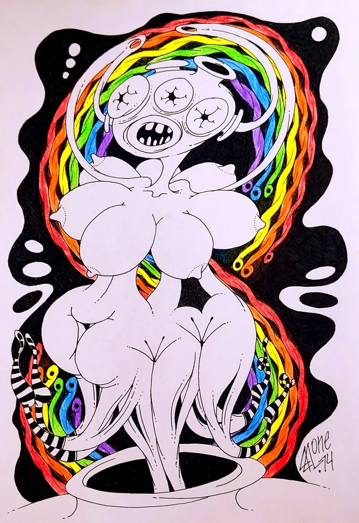 Error - My, Error, Drawing, Artist, 18+, NSFW