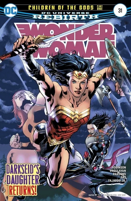 Погружаемся в комиксы: Wonder Woman vol.5 #31-40 - неожиданные родственники - Моё, Супергерои, DC Comics, Чудо-Женщина, Зевс (бог), Дарксайд, Комиксы, Комиксы-Канон, Длиннопост