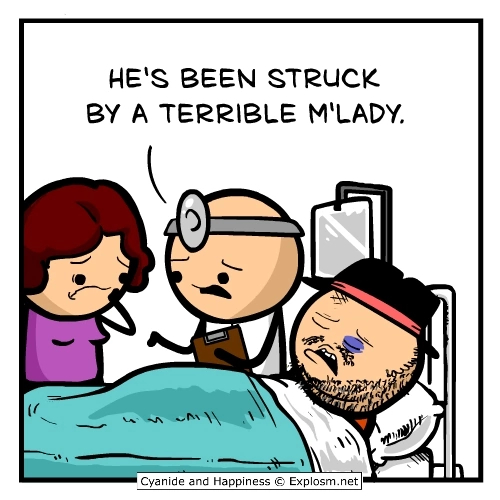 Mlady - Cyanide and Happiness, Comics, Humor, Picture with text, English language, Without translation