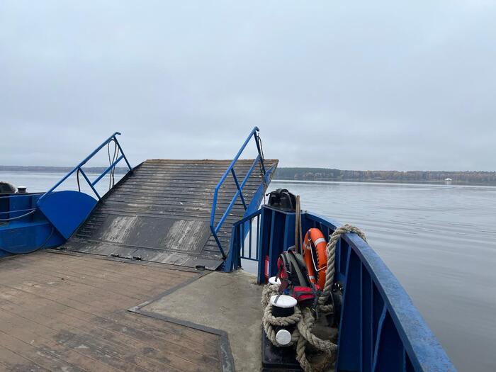 Паром через Волгу