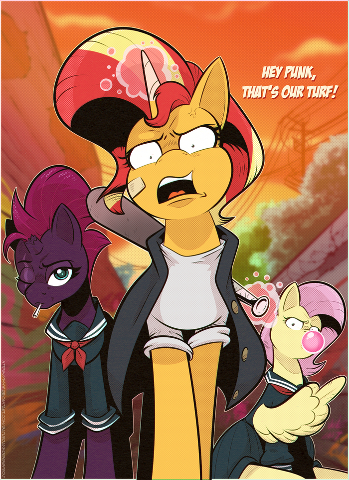 My little delinquent My Little Pony, Fluttershy, Tempest Shadow, Sunset Shimmer