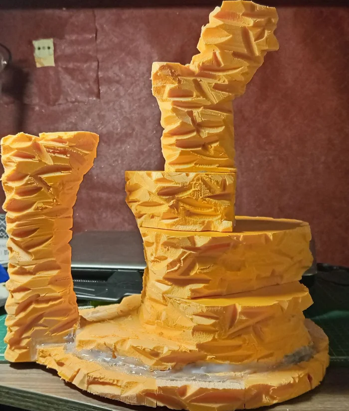 Simple Terrain Magic: Create Rocky Terrain Yourself - My, Wh miniatures, Board games, Warhammer, Warhammer 40k, Longpost
