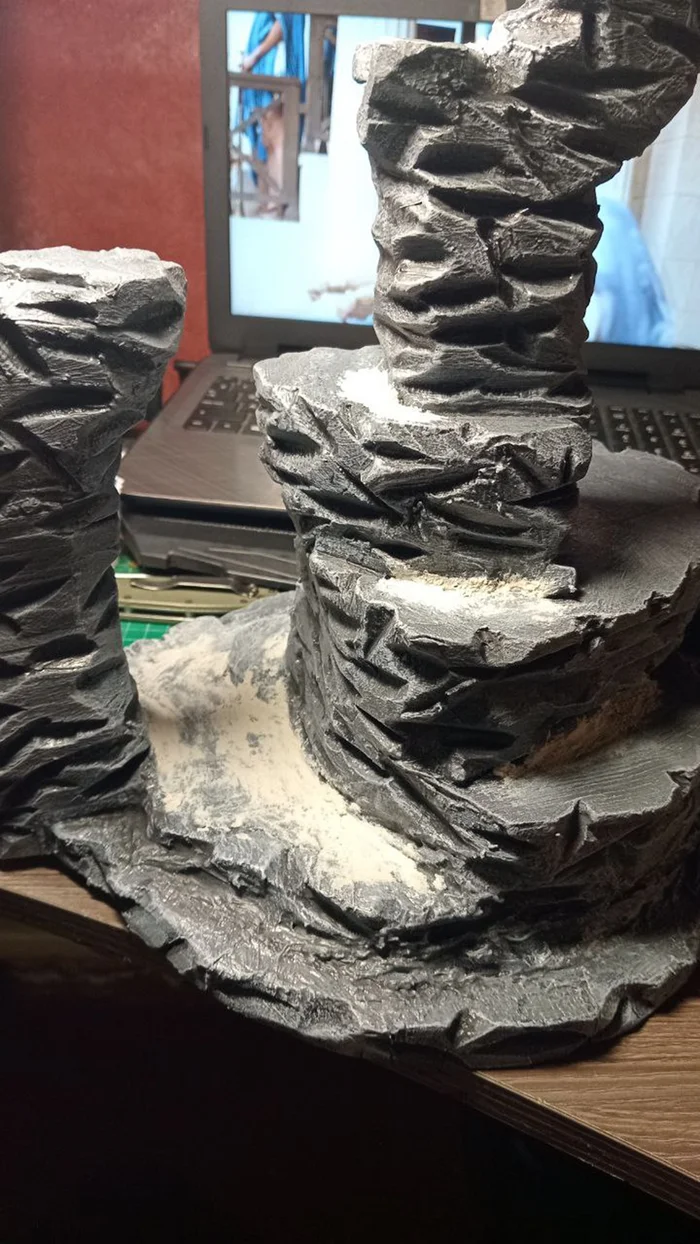Simple Terrain Magic: Create Rocky Terrain Yourself - My, Wh miniatures, Board games, Warhammer, Warhammer 40k, Longpost