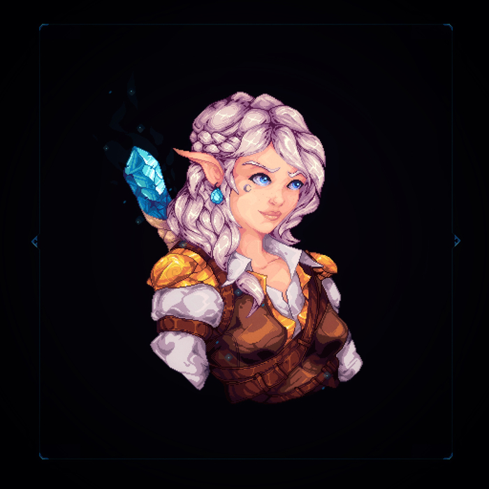 Miss elf Pixel Art, , 