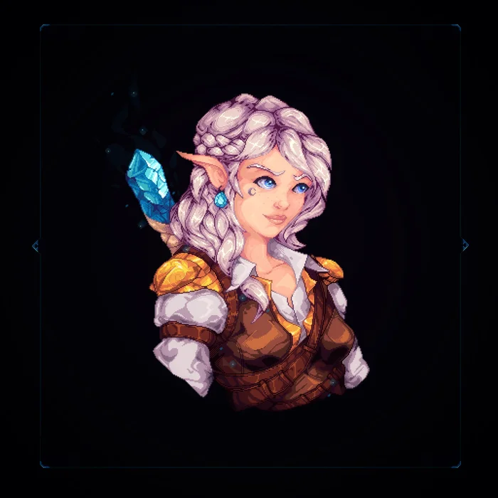 Miss elf - My, Pixel Art, Games, Fantasy