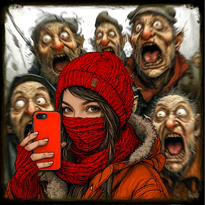 Sinner - My, Humor, Girls, Photoshop, Masterpiece (Yandex), Selfie, Haters