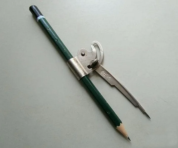 Everything ingenious is simple - Pencil, Compass, Made in USSR, Childhood in the USSR, the USSR, Retro, Telegram (link)