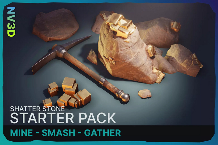      Shatter Stone: Starter Pack  asset store unity , ,  , Gamedev, , Unity3D, Unity, Asset, Asset store, , , 