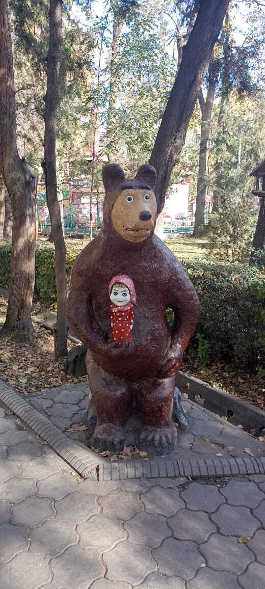 These two almost sucked my soul out - My, Humor, Stubbornness, Masha and the Bear, Ugliness, Sculpture