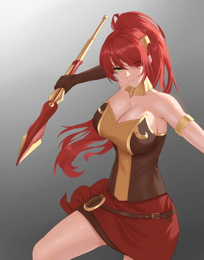 Pyrrha - RWBY, Anime art, Anime, Pixiv, Pyrrha nikos