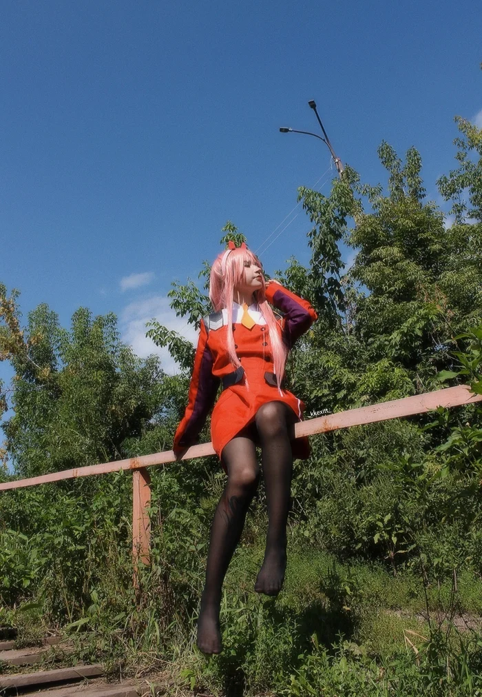 My favorite cosplay is 02 (darling in the franxx) - My, Milota, Cosplay, Costume, Cosplayers, Anime, Longpost, Zero two, Darling in the Franxx