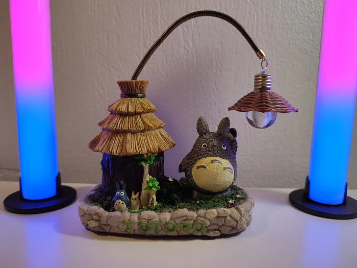 Totoro Lamp Remake - My, With your own hands, Electronics, Totoro, Homemade, Video, Youtube, Longpost