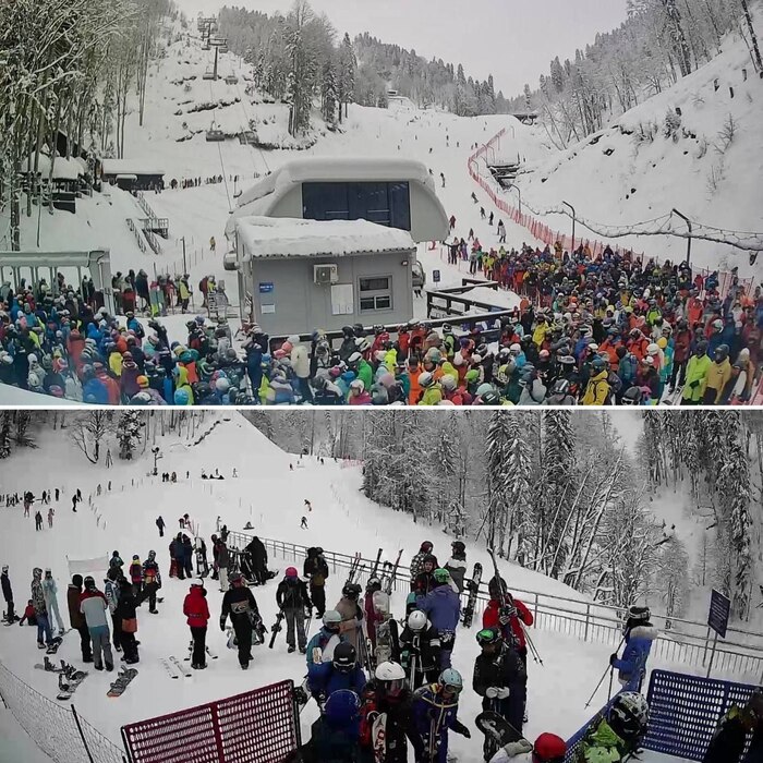 Про очереди Красной Поляны и Розы Хутор