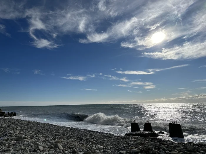 Actually, the sea (48) - My, Sea, Black Sea, Video, Sochi, Longpost