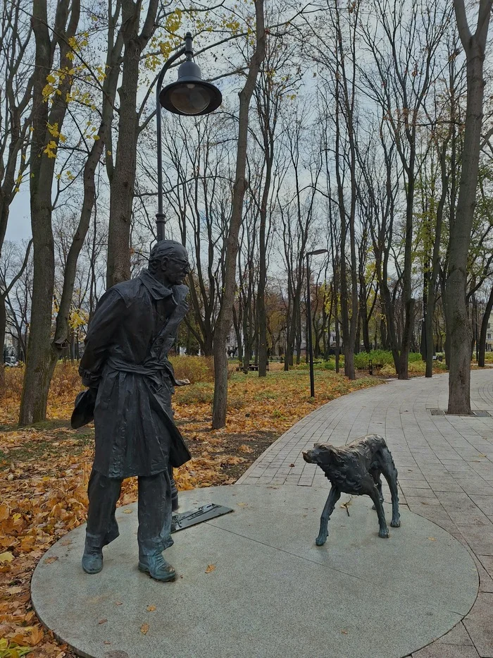 Orlyonok Park - My, Voronezh, The park, Monument, Autumn, Video, Mobile photography, Longpost