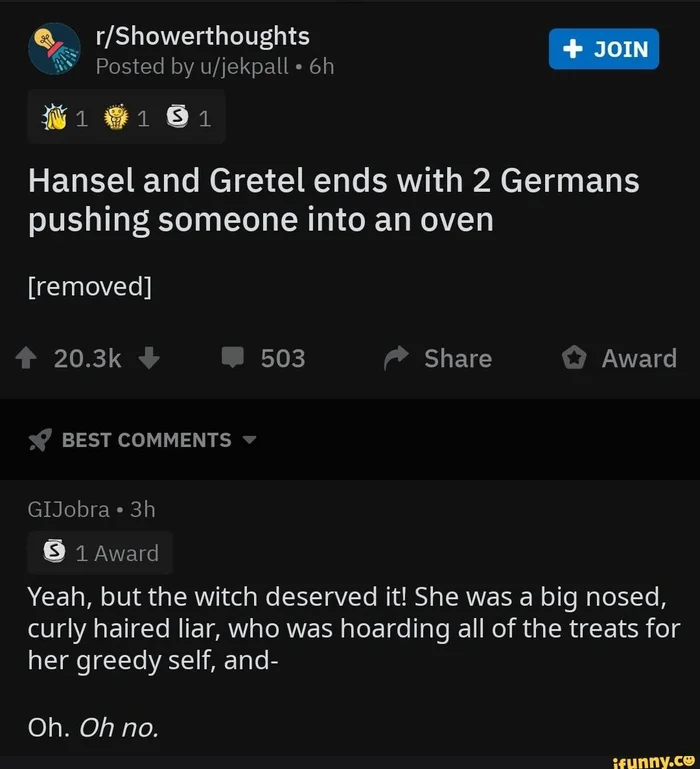 Wait, oh shi... - Humor, Hans Christian Andersen, Story, Reddit, Screenshot, Repeat