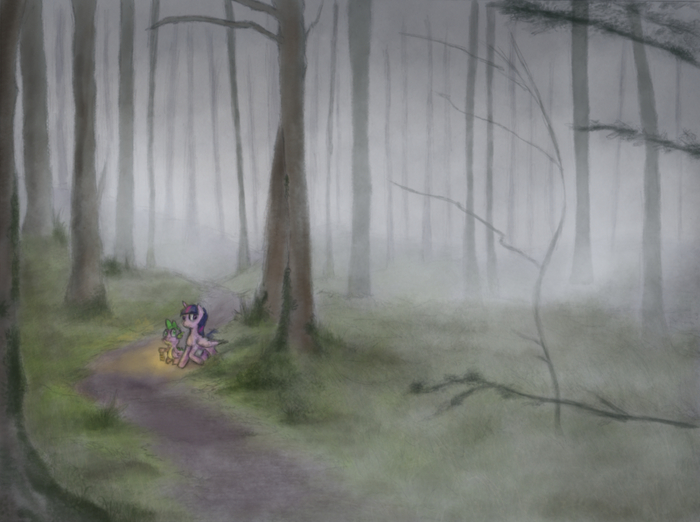    My Little Pony, Ponyart, Twilight Sparkle, Spike, Hewison