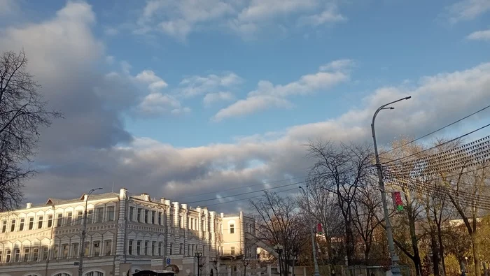 The sky above my favorite city... - My, Republic of Belarus, Gomel, Sky, Clouds, The photo, Mobile photography, Longpost