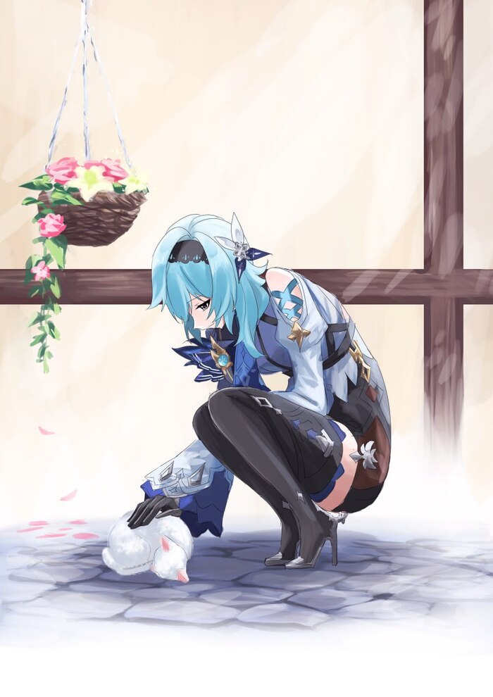  , Anime Art, Genshin Impact, Eula (Genshin Impact)