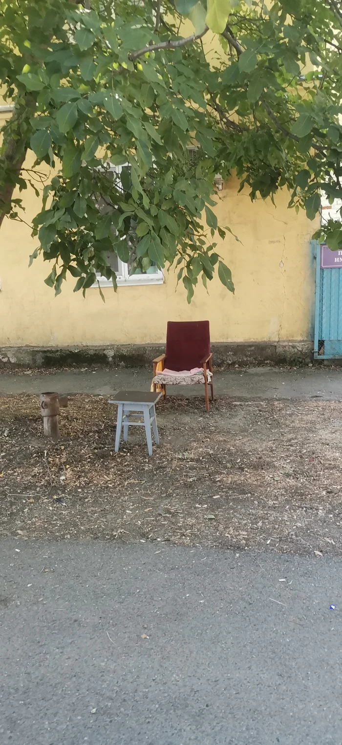 Armchair - My, Calmness, Relaxation, Longpost, Armchair, Stool, The photo