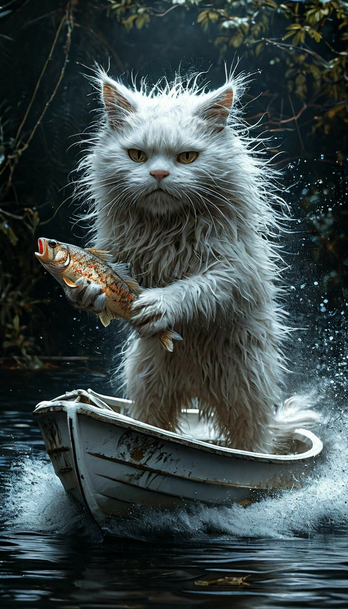 Михалыч идёт с рыбалки