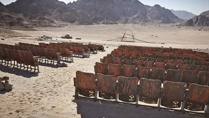 Mysterious Abandoned Cinema in Egypt - East, Near East, Cinema, Egypt, Telegram (link)