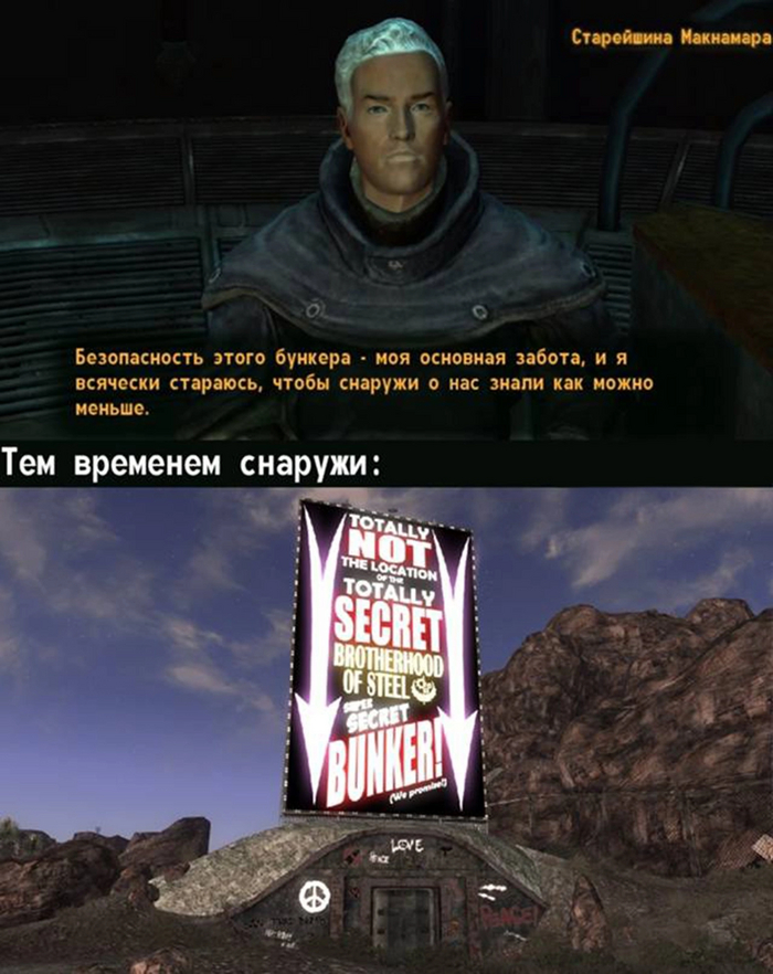 Бункер братства стали fallout new vegas