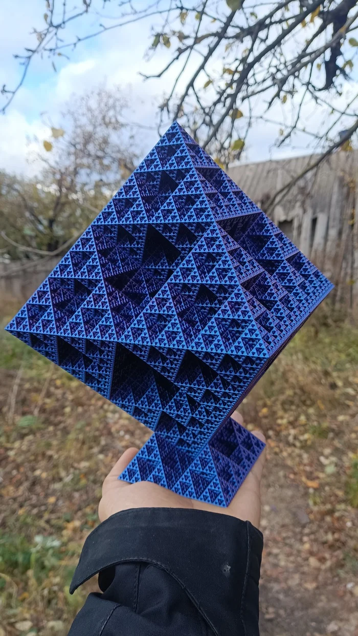 Fractal-infinite-eternal - My, Needlework without process, 3D printer, 3D печать, Infinity, Vertical video, Fractals, GIF, Video, Longpost