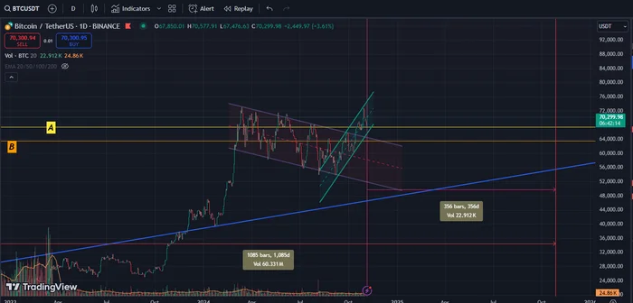 До конца нового цикла Btc осталось 356 дней, а как вел себя Btc в   прошлом цикле когда оставалось 356 дней? - Опрос, Криптовалюта, Биткоины, Инвестиции