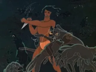 Even the savage Mowgli knew what to do with wild dogs - Dog, Sad humor, Mowgli, Stray dogs, Homeless animals, Dog attack