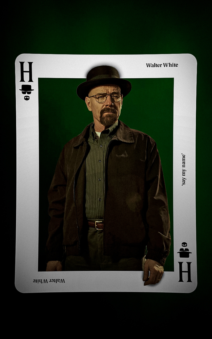 Poster Breaking Bad "Card Walter White"/    "  " , , , Breaking Bad, Photoshop, 