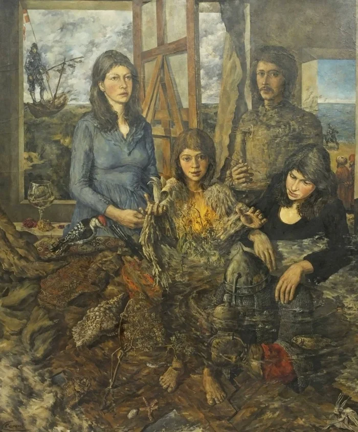 Симаков Сергей Борисович - Балкон 1979 - СССР, Картина, Живопись