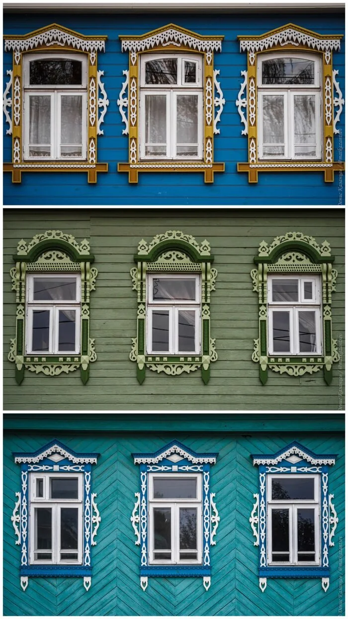 Beautiful window frames from the city of Ples, Ivanovo region - My, Ivanovo region, Ples, Architecture, City walk, Street photography, Travels, Plyos