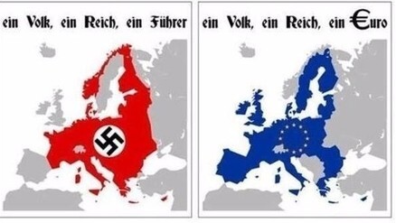 It's strange, but many refuse to notice this. - Politics, Black humor, Humor, European Union, Third Reich, Picture with text, Hardened, Swastika