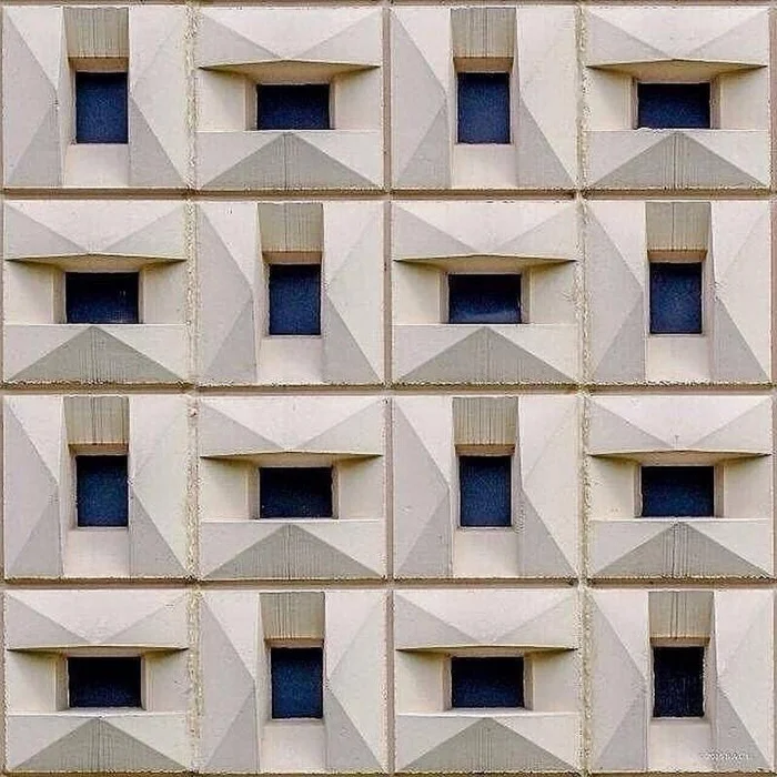 Geometry of windows in the architecture of the USSR - Architecture, Art, sights, Made in USSR, Building, the USSR, Telegram (link), Longpost