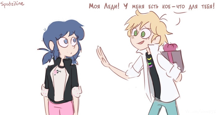   ... , ,    -, , Chat Noir, Marinette, Spatziline, , 